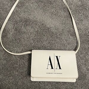 Armani Exchange Cream Crossbody Bag